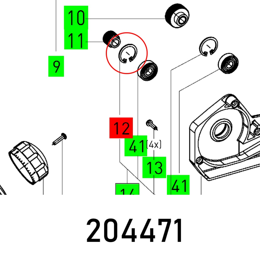 (image for) Circlip Din 472-22x1