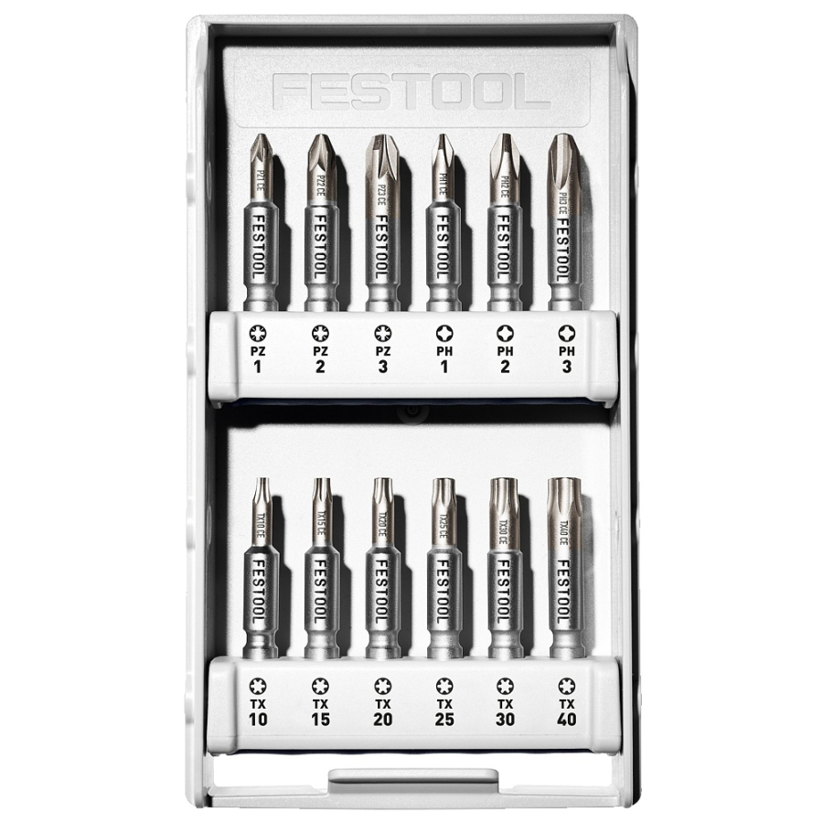(image for) Festool DB CE 50/12-Set 1 CENTROTEC 50mm Screwdriver Bit Set 12 Piece