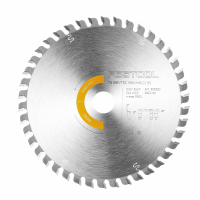 (image for) Festool Hw 160x1,8x20 Wd42 Wood Fine Cut Circular Saw Blade 160mm 42t