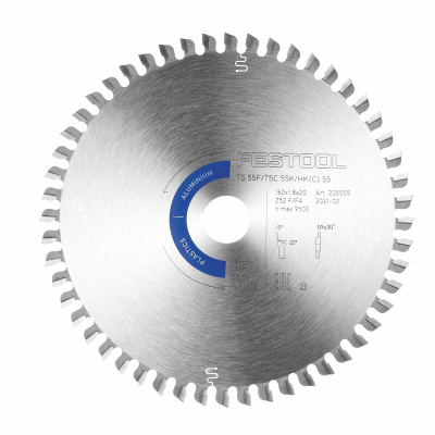 (image for) Festool Hw 160x1,8x20 Tf52 A Aluminium/plastics Circular Saw Blade 160mm 52t