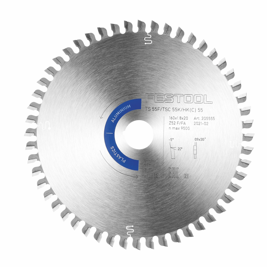 (image for) Festool Hw 160x1,8x20 Tf52 A Aluminium/plastics Circular Saw Blade 160mm 52t