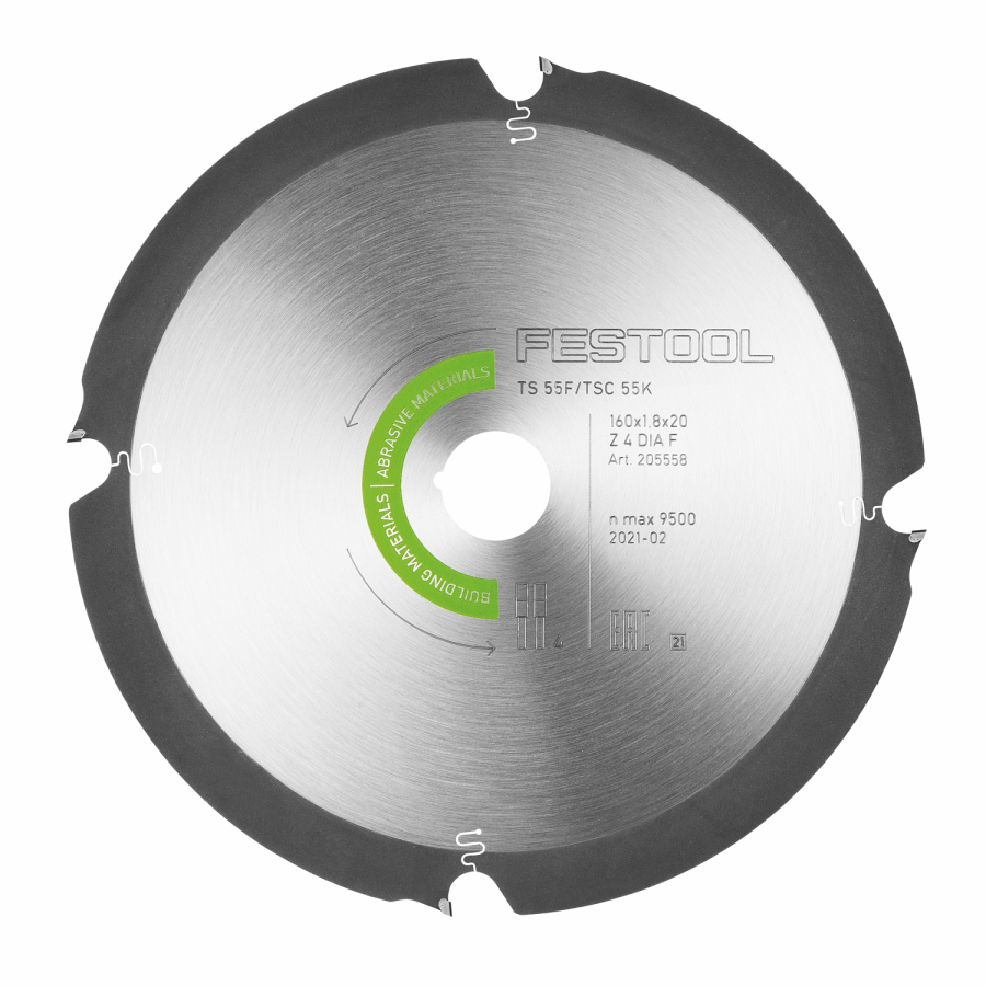 (image for) Festool Dia 160x1,8x20 F4 Abrasive Materials Diamond Circular Saw Blade 160mm 4t