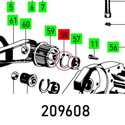 (image for) Circlip I 26x1,2v Seeger
