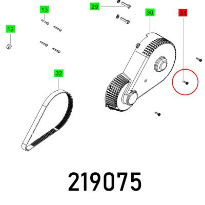 (image for) Oval Head Screw M4x16-taptite-t15