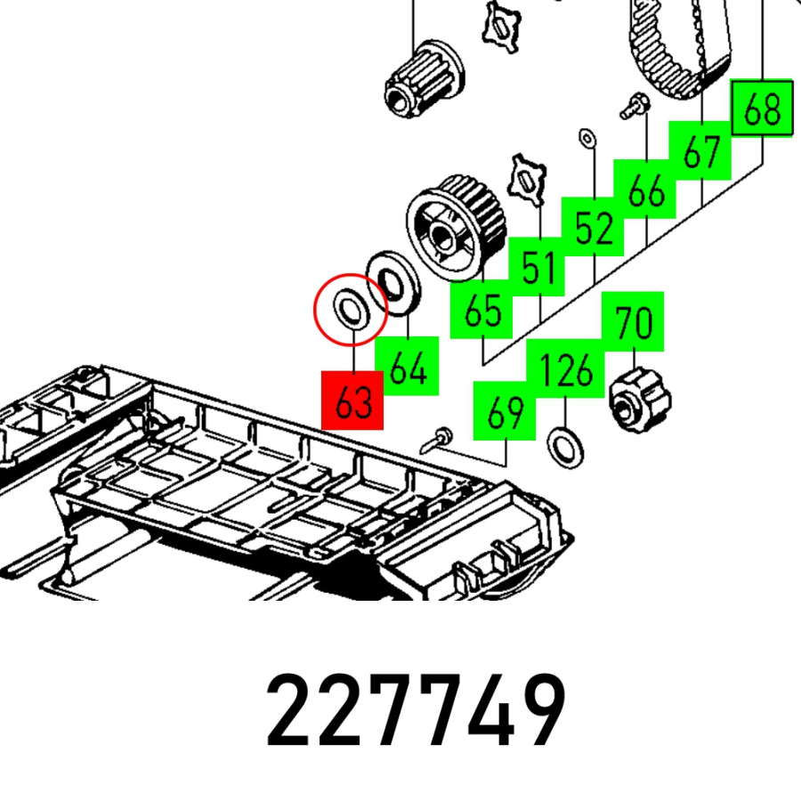 (image for) Supporting Wash S 12,1x21x1 Din 988