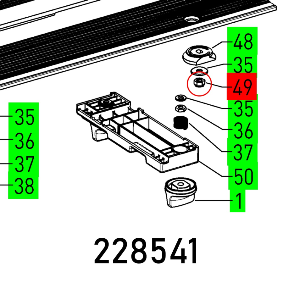 (image for) Hexagon Nut Din 985-m6-04
