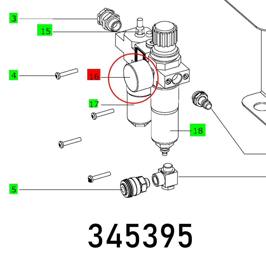 (image for) Pressure Gauge Ma-40-16-1-8