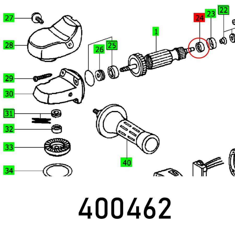 (image for) Ball Bearing 627 2rs C3 27 684 09