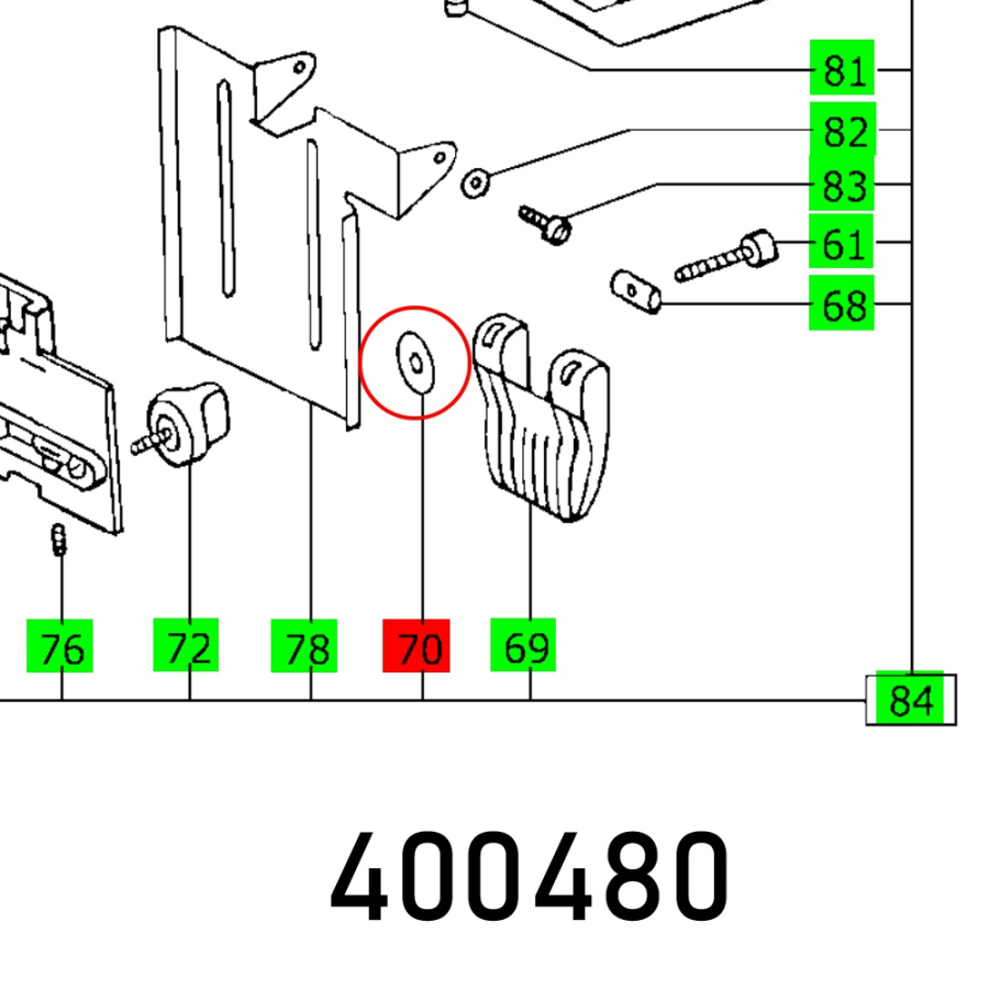 (image for) Washer Mft 800 St 6,4x25x1,25