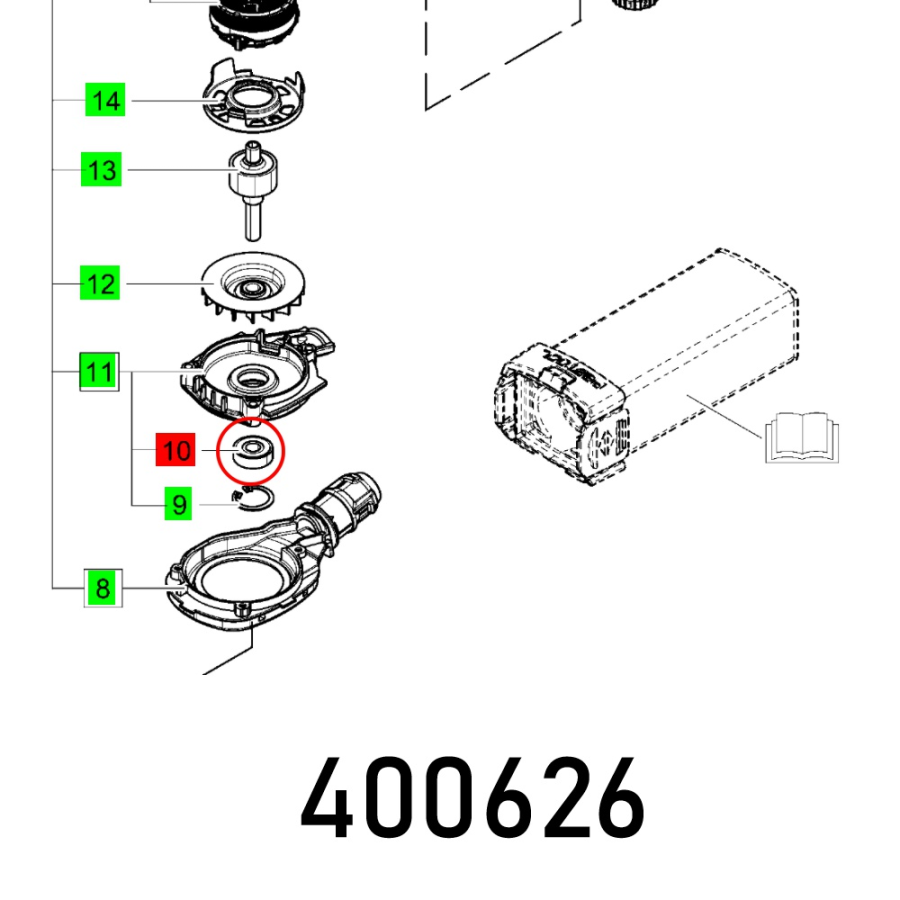 (image for) Ball Bearing 608 Z1d1 Mc5e D8sl