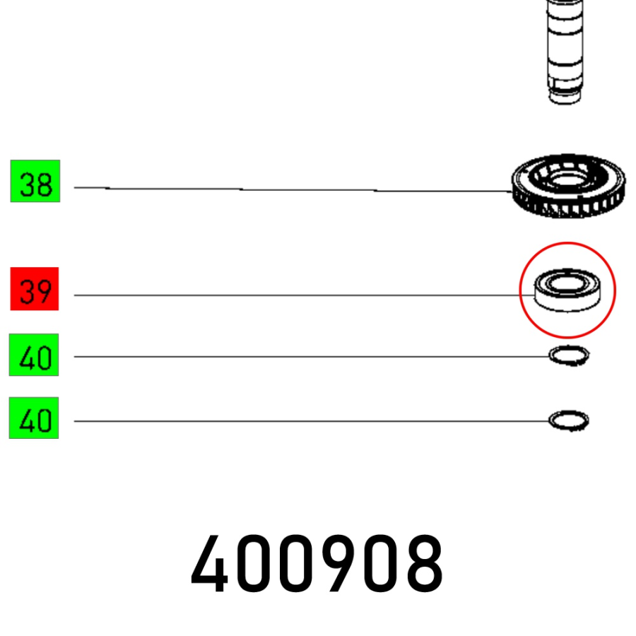 (image for) Ball Bearing 6005 Vdw1 Cm Av2 S U152m