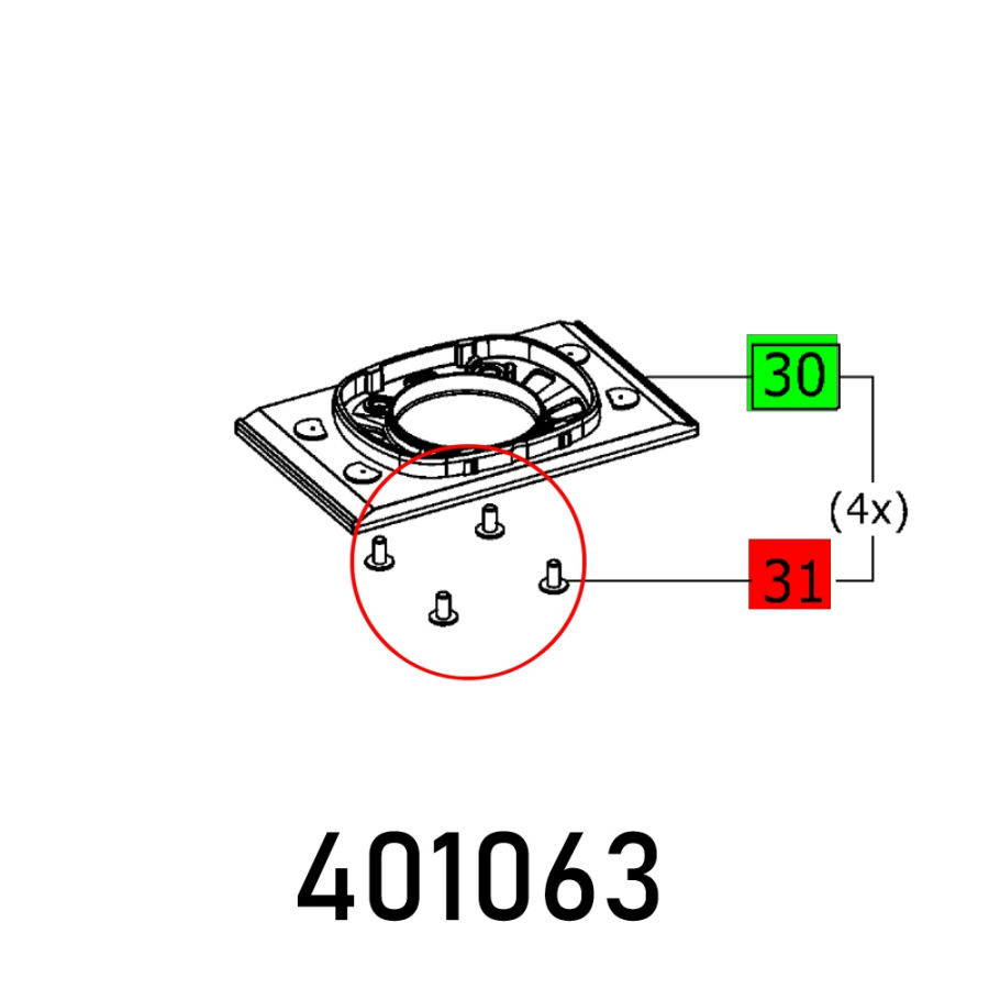 (image for) C-h Screw M4x8 10.9 Verz. Pr30