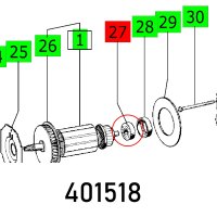 (image for) Roller Bearing 607 Z Din 625