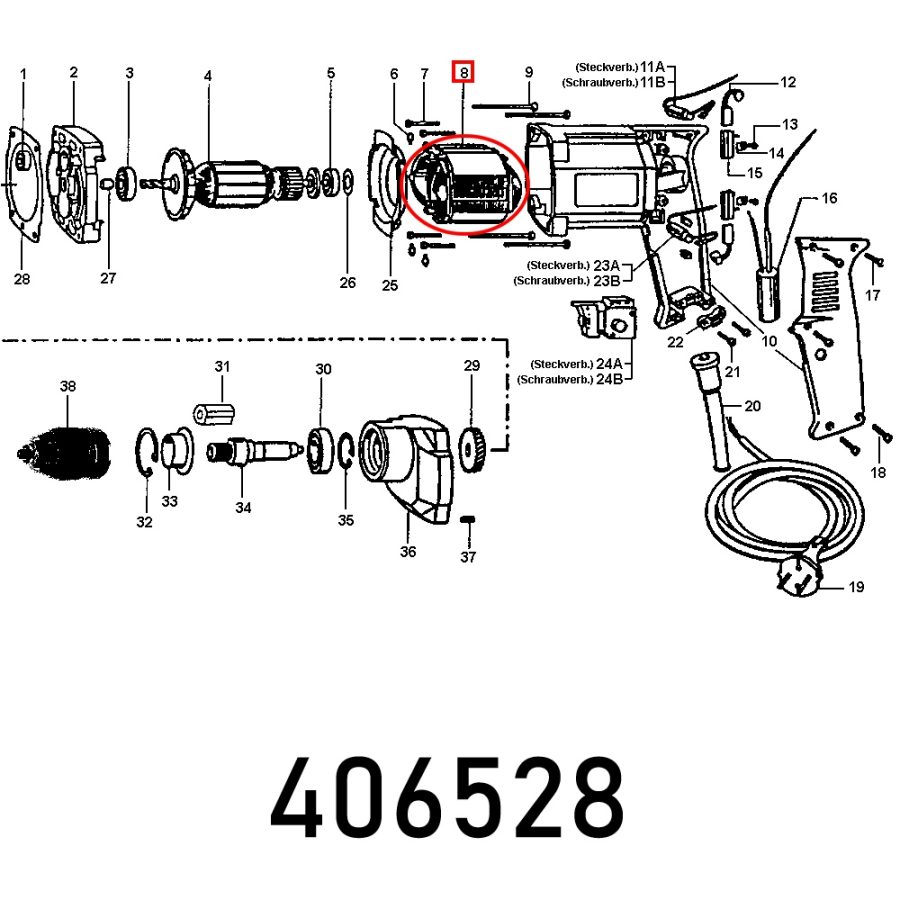 (image for) Stator Ml 030.00, 230 V