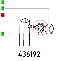 (image for) Knob Rear Half Kf 4 E M8x12