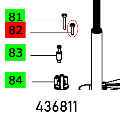 (image for) Flat Head Screw Din 85-m5x20-4.8-long