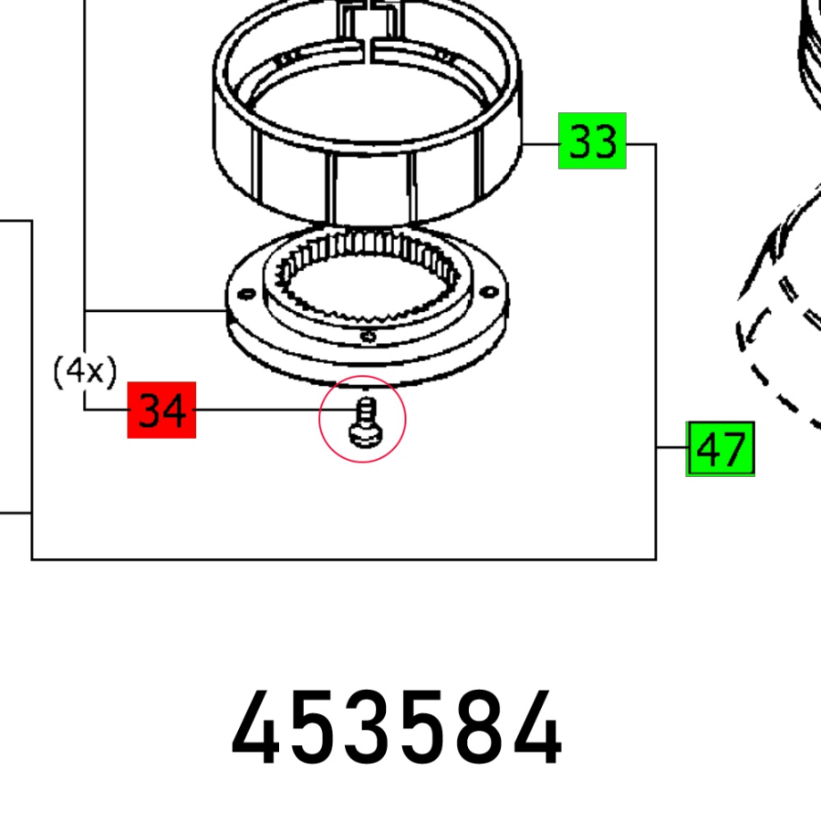 (image for) Ch. Head Screw Din 7984-m4x6