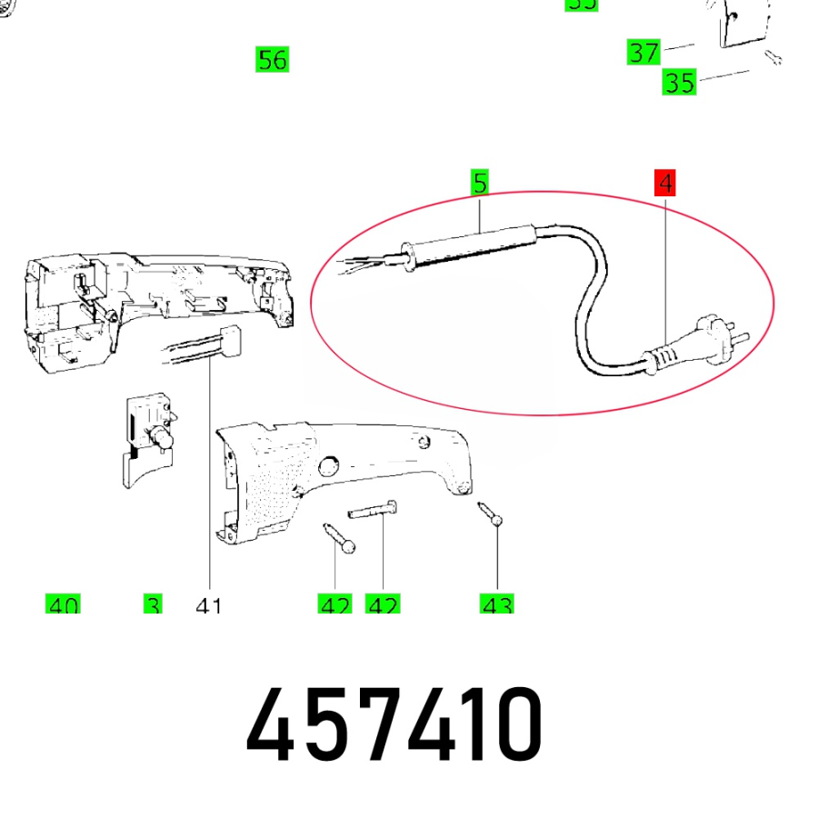 (image for) Cable With Plug Ap 55 E Din-h05rn-f
