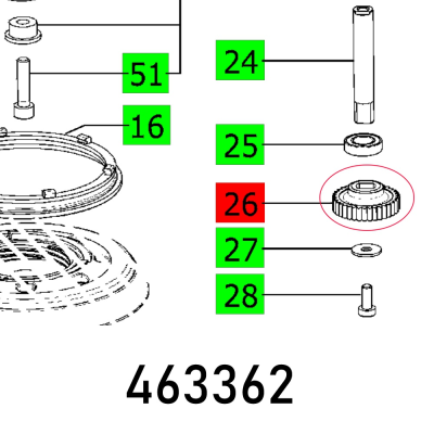 (image for) Gearwheel Ro 125 Eq