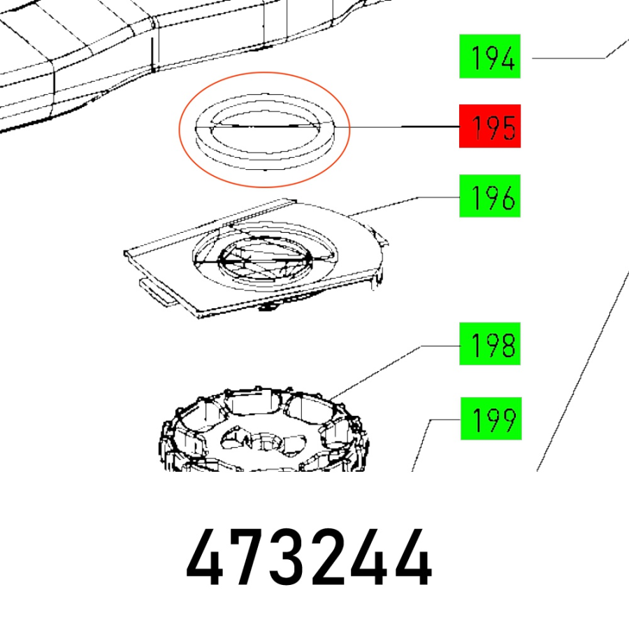 (image for) Gasket Lhs 225 Eq