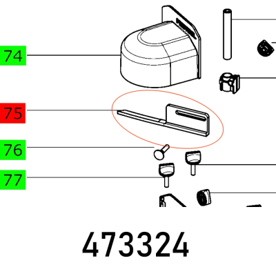 (image for) Stop Rail,right Cms-of