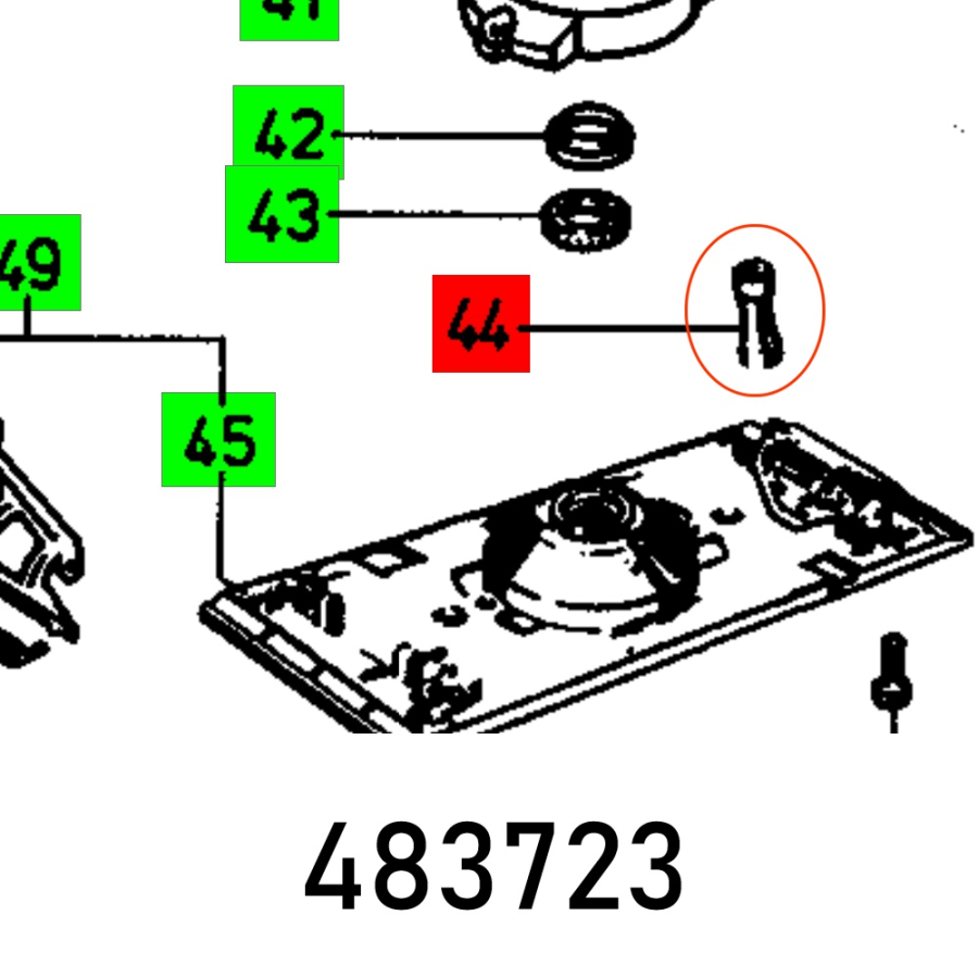 (image for) Rubber Foot Rs 3 Vollst.