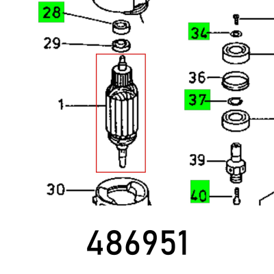 (image for) Armature Of 2000 E 203.146 230 V