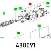 (image for) Field Coil Dx93 E Kompl. Et-gruppe