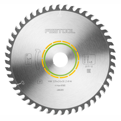 (image for) Festool HW 225x2,6x30 W48 WOOD FINE CUT Saw Blade 225mm 48T