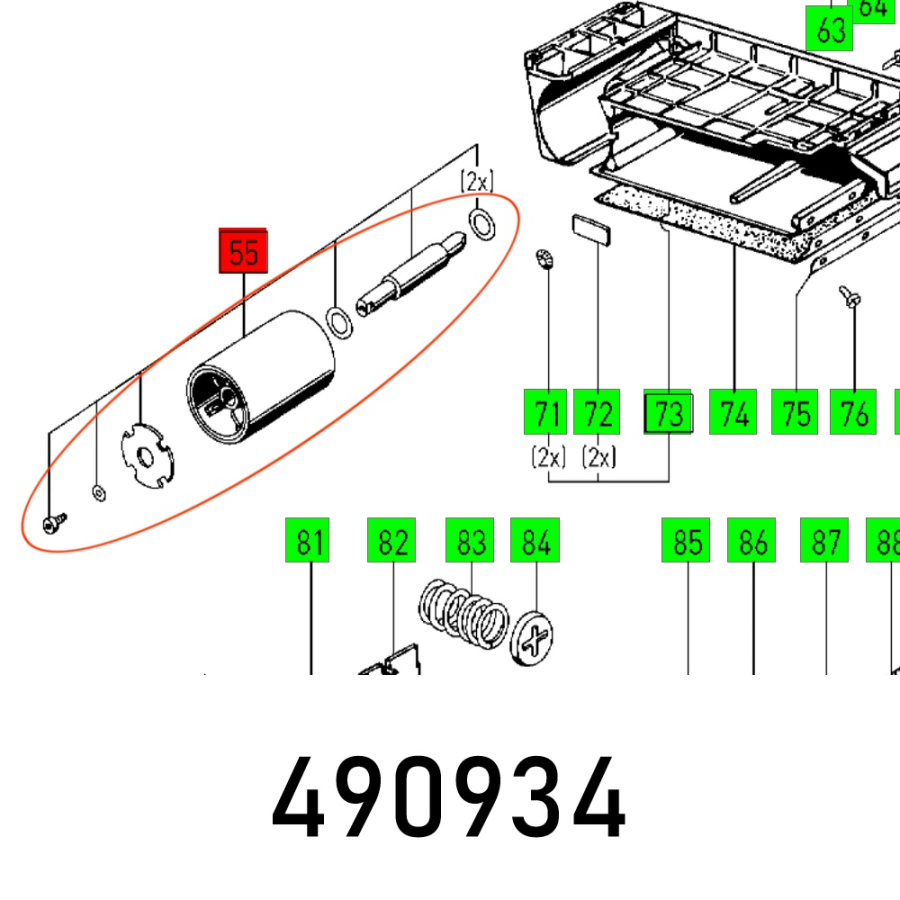 (image for) Driving Roller Bs 105