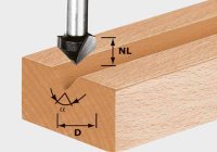 Cutter - V Groo Hw D14-7-90grad (image for) Cutter - V Groo Hw D14-7-90grad