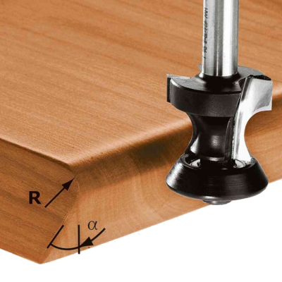 (image for) Festool HW S8 D31,4/R6/45° Roundover and Chamfer Router Cutter