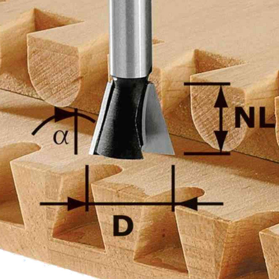 (image for) Dovetail Cutter Hw Vs600 D20x26x8 Z2 Rl