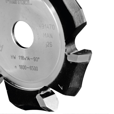 (image for) Festool HW 118x14-90°/Alu V-Groove Cutter for the Festool PF 1200