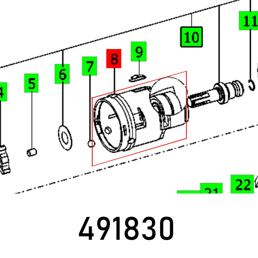 (image for) Gear Housing Tdk 12 Et-bg Komplett