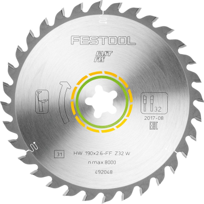 (image for) Saw Blade Hw 190x2,6 Ff W32