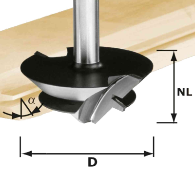 (image for) Festool HW D 64/27 S12 Mitre Tongue and Groove Cutter 45°