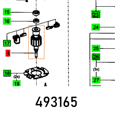 (image for) Armature Compl. Es 125 230v