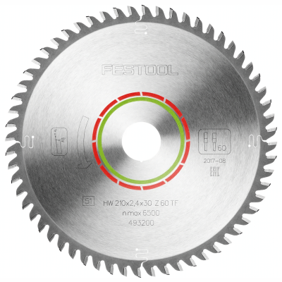 (image for) Festool HW 210x2.4x30 TF60 Laminate/HPL Saw Blade