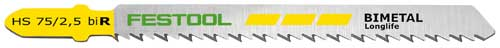 (image for) Jig Saw Blades Hs 75-2,5 Bi R 5x