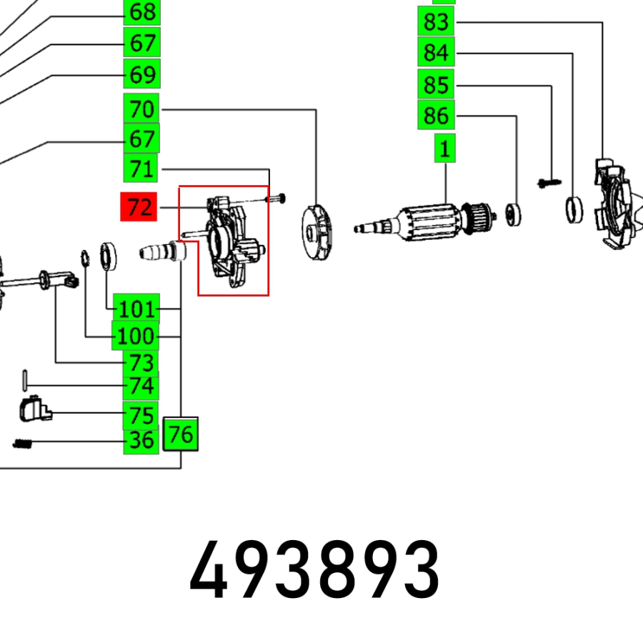 (image for) Bearing Flange Df 500 Q Et-bg