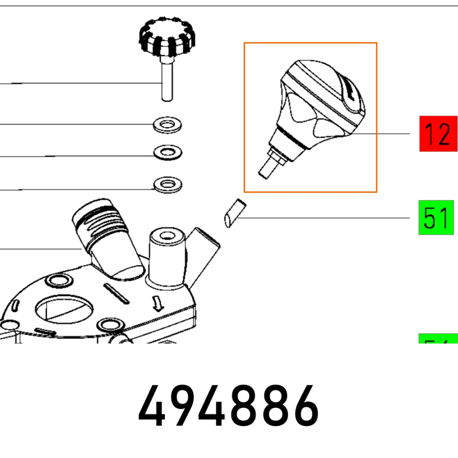 (image for) Handle Mfk 700 Eq