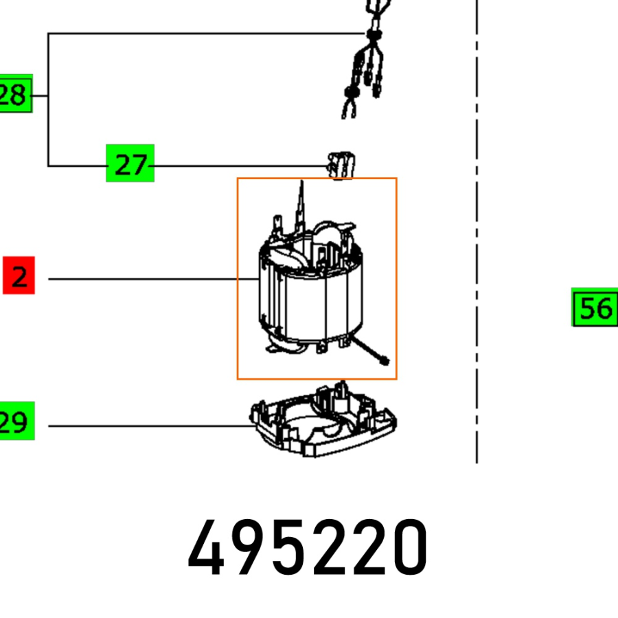 (image for) Field Coil Of 2200 Eb 230v Vollst.