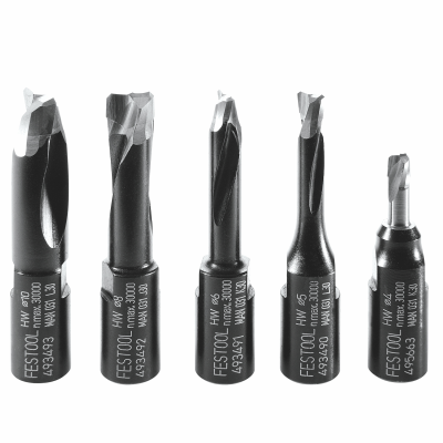(image for) Festool DOMINO Cutter Set DF 500 D 4/5/6/8/10mm 5 Piece