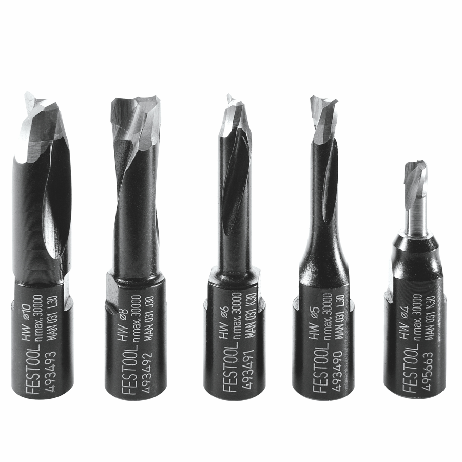 (image for) Festool DOMINO Cutter Set DF 500 D 4/5/6/8/10mm 5 Piece