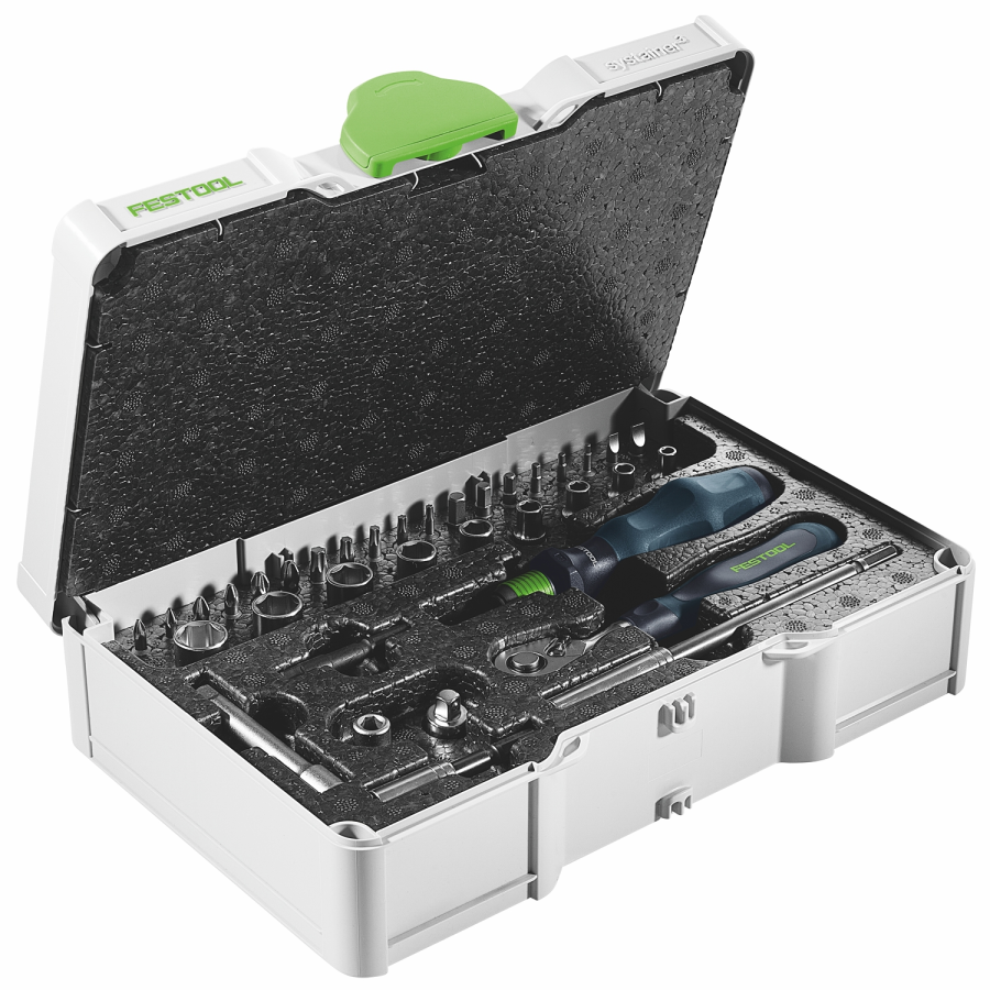 (image for) Festool SYS3 S 76-1/4'-CE RA Ratchet and Socket Set 37 Piece