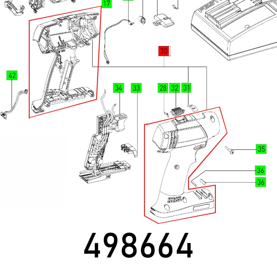 (image for) Housing Set T 15 Et-bg