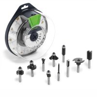 Festool Box-OF HW S8 Mix Router Bit Box 10 Piece Set (image for) Festool Box-OF HW S8 Mix Router Bit Box 10 Piece Set