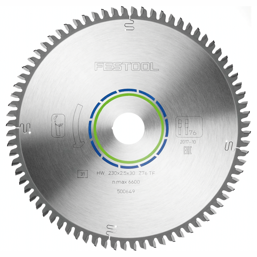 (image for) Festool Saw Blade HW 230x2.5x30 TF76 Aluminium & Plastics for HK 85
