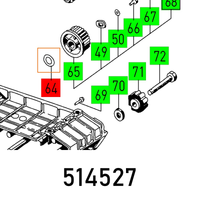 (image for) Supporting Wash S 10,5x21x1 Din 988